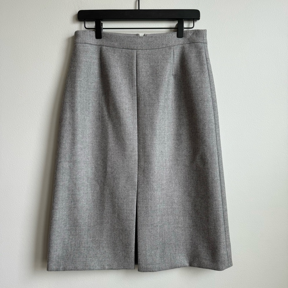 NEW J. Crew A-Line Double Serge Wool Skirt